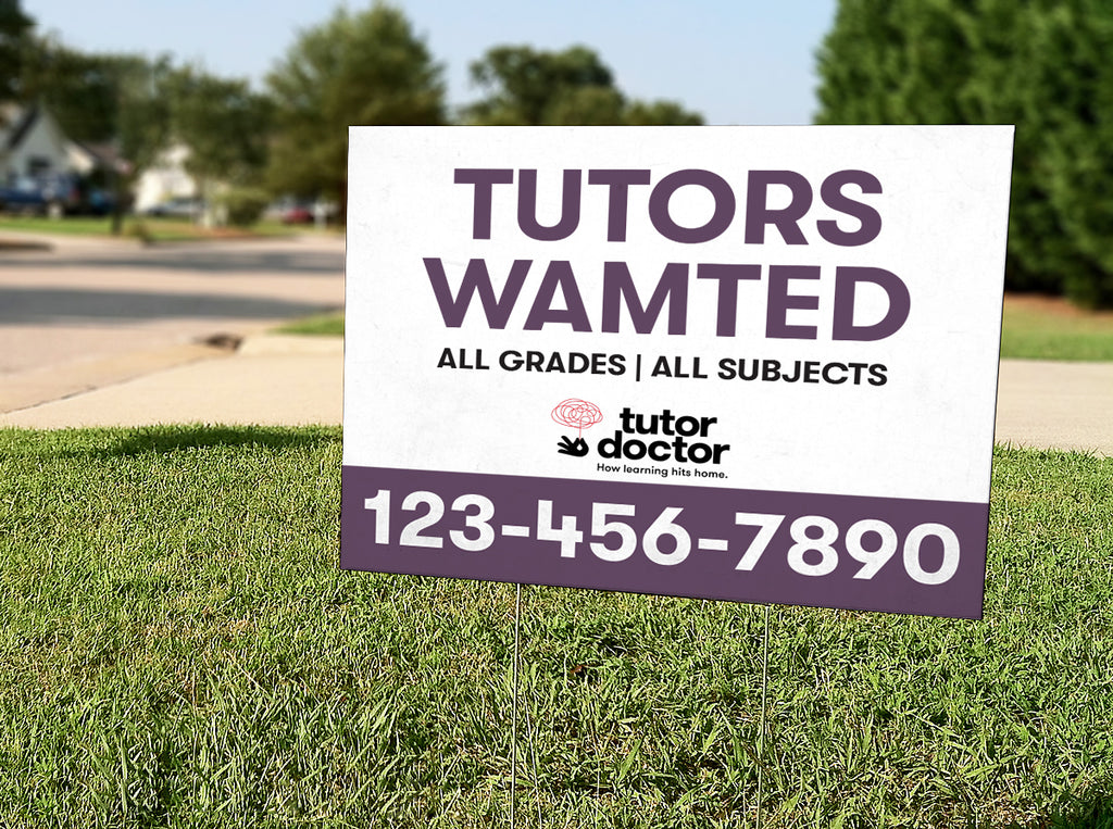 Lawn Sign - Tutors Wanted