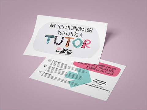 Tutor Recruitment Post Card Vs. 4