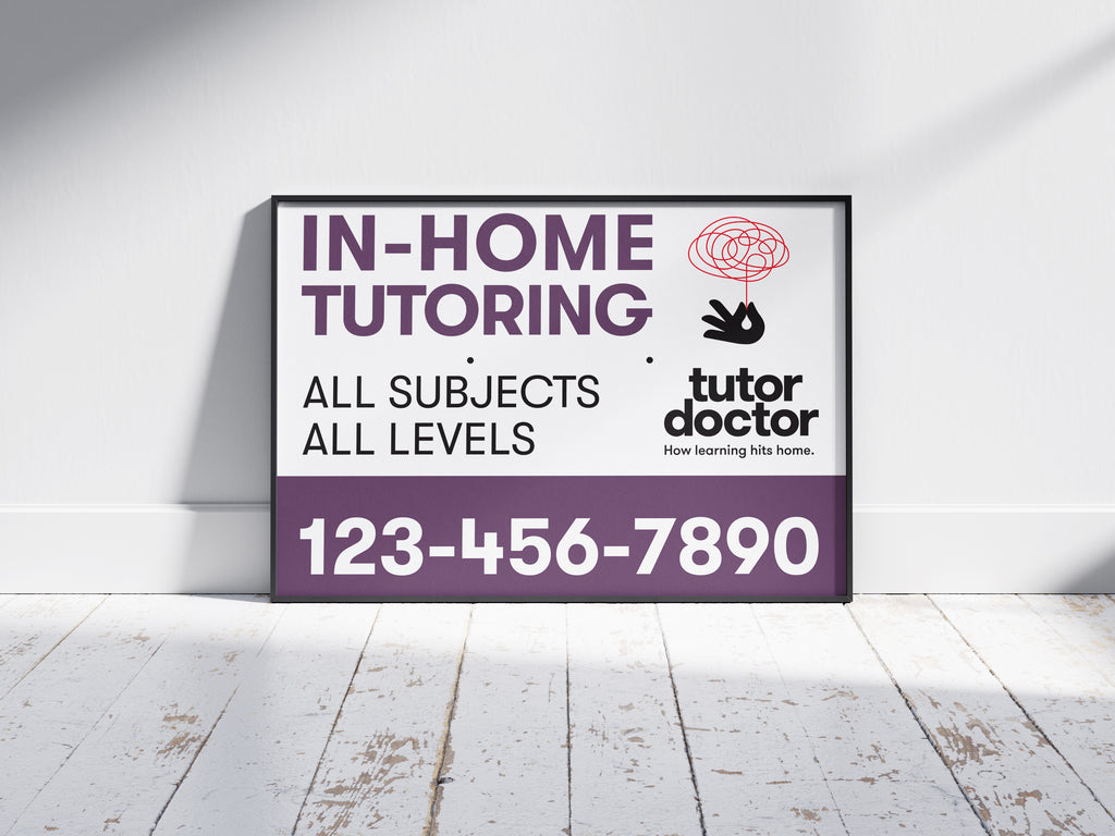 Pole Sign - In-Home Tutoring