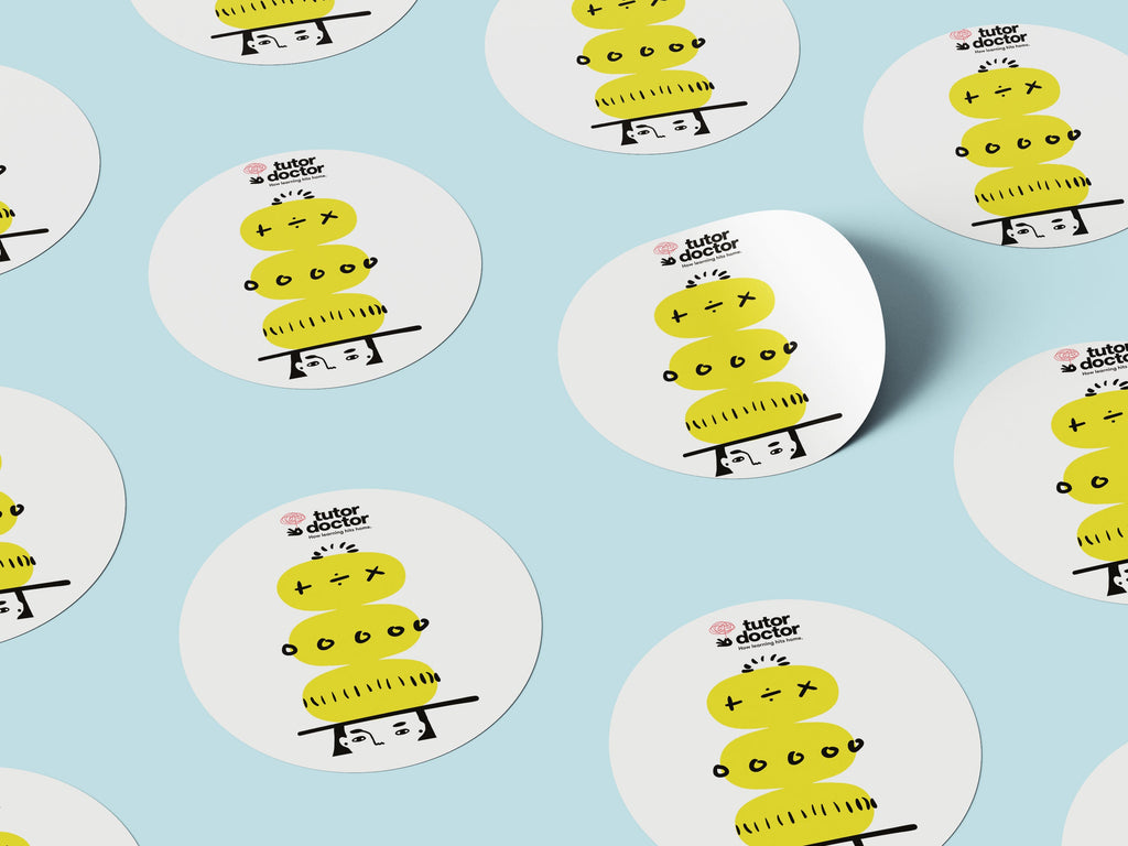 Yellow Hat Sticker Yellow Hat – Tutor Doctor Print