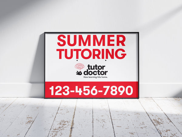 Tuter Sign Pole Sign - Summer Tutoring – Tutor Doctor Print