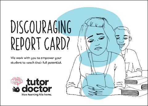 Report Card Post Card with Coupon - vs. 1